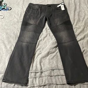 Black Moto-Jeans